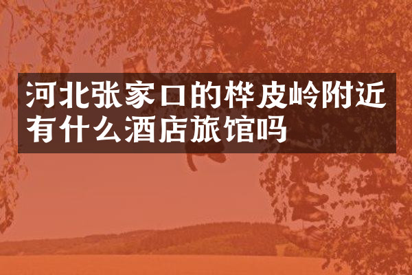 河北张家口的桦皮岭附近有什么酒店旅馆吗