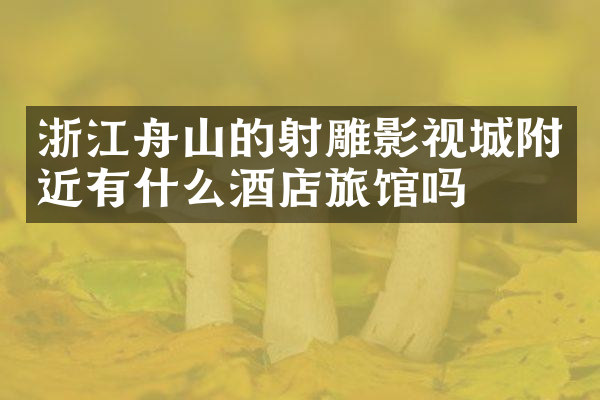 浙江舟山的射雕影视城附近有什么酒店旅馆吗