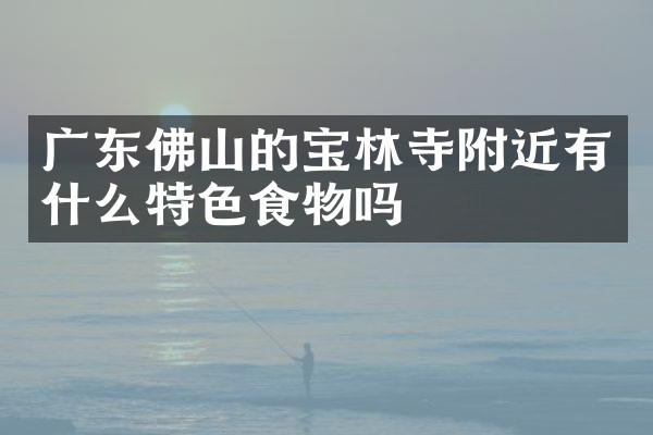 广东佛山的宝林寺附近有什么特色食物吗