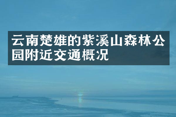云南楚雄的紫溪山森林公园附近交通概况