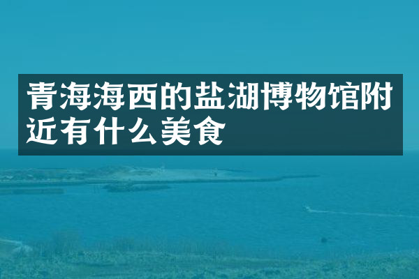 青海海西的盐湖博物馆附近有什么美食