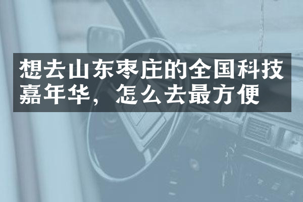 想去山东枣庄的全国科技嘉年华，怎么去最方便