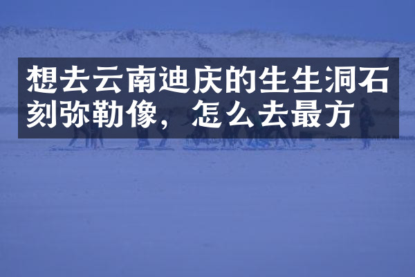 想去云南迪庆的生生洞石刻弥勒像，怎么去最方便