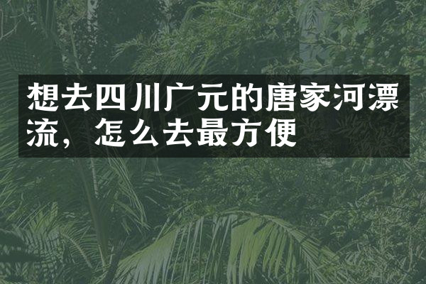 想去四川广元的唐家河漂流，怎么去最方便