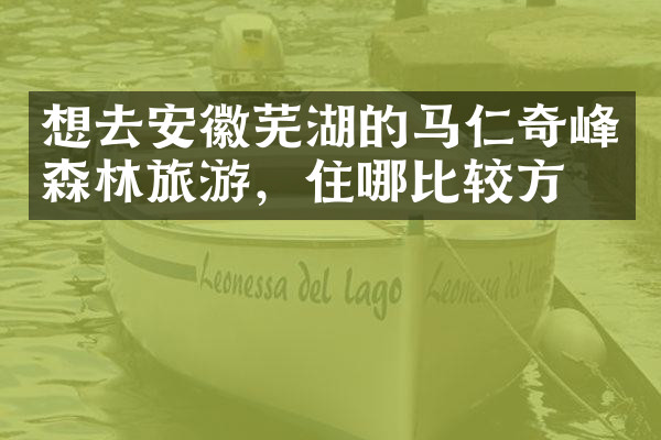 想去安徽芜湖的马仁奇峰森林旅游，住哪比较方便
