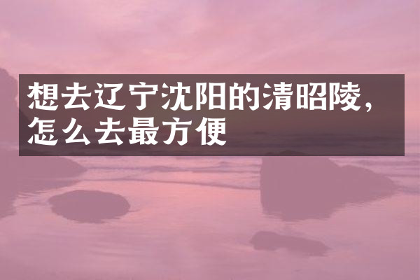 想去辽宁沈阳的清昭陵，怎么去最方便