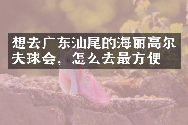 想去广东汕尾的海丽高尔夫球会，怎么去最方便
