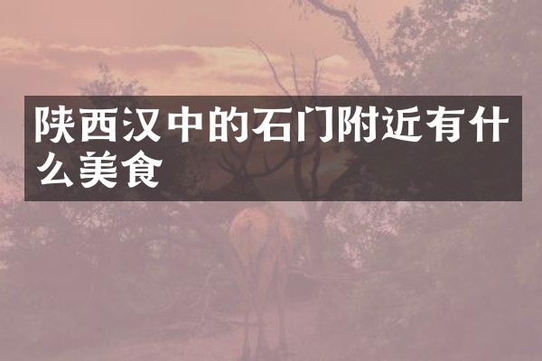 陕西汉中的石门附近有什么美食