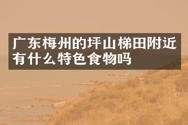 广东梅州的坪山梯田附近有什么特色食物吗