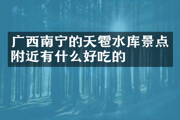 广西南宁的天雹水库景点附近有什么好吃的