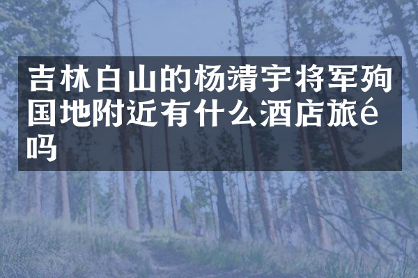 吉林白山的杨靖宇将军殉国地附近有什么酒店旅馆吗