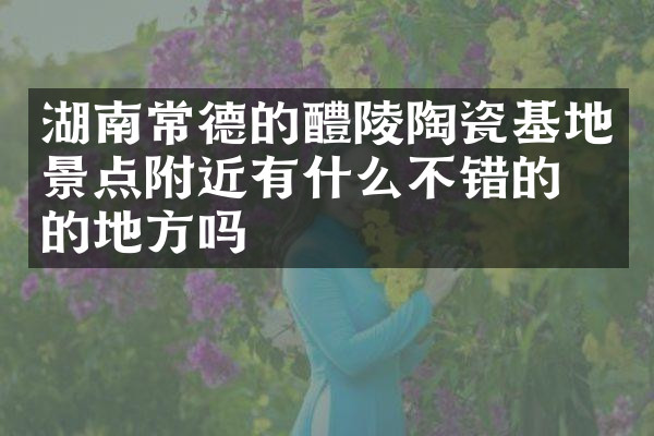 湖南常德的醴陵陶瓷基地景点附近有什么不错的住的地方吗