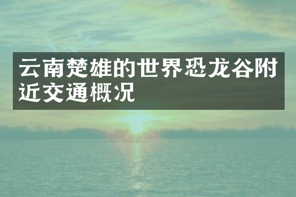 云南楚雄的世界恐龙谷附近交通概况