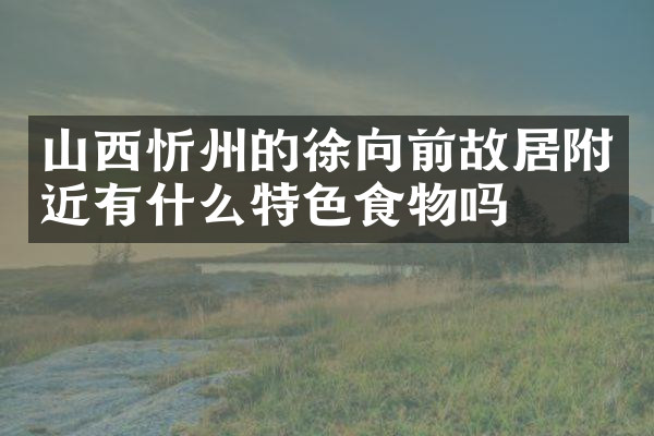山西忻州的徐向前故居附近有什么特色食物吗
