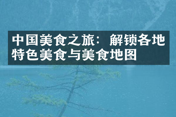 中国美食之旅：解锁各地特色美食与美食地图