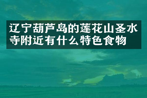 辽宁葫芦岛的莲花山圣水寺附近有什么特色食物吗