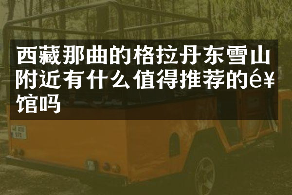 西藏那曲的格拉丹东雪山附近有什么值得推荐的饭馆吗