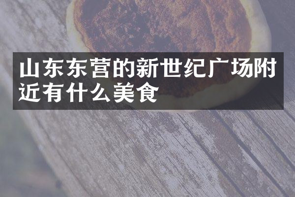 山东东营的新世纪广场附近有什么美食