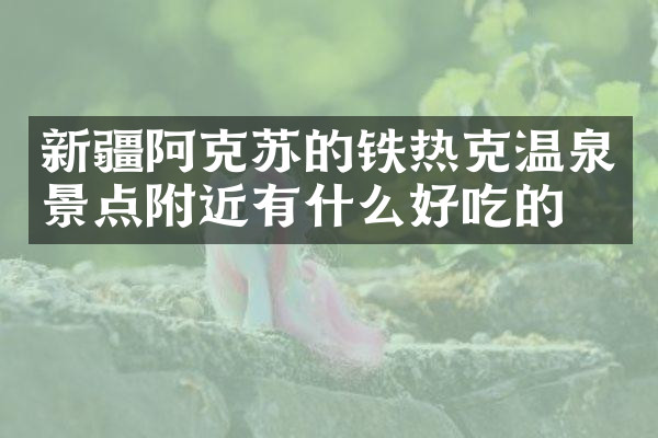 新疆阿克苏的铁热克温泉景点附近有什么好吃的