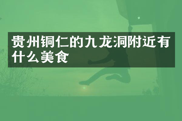贵州铜仁的九龙洞附近有什么美食