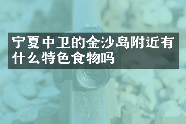 宁夏中卫的金沙岛附近有什么特色食物吗