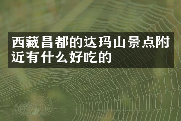 西藏昌都的达玛山景点附近有什么好吃的