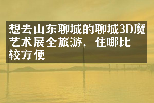 想去山东聊城的聊城3D魔幻艺术展全旅游，住哪比较方便
