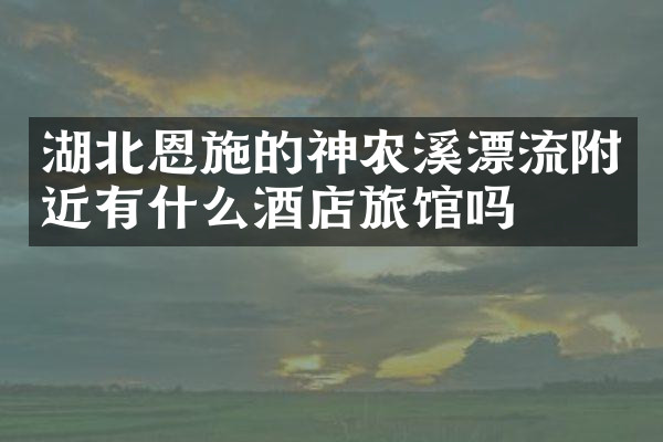 湖北恩施的神农溪漂流附近有什么酒店旅馆吗