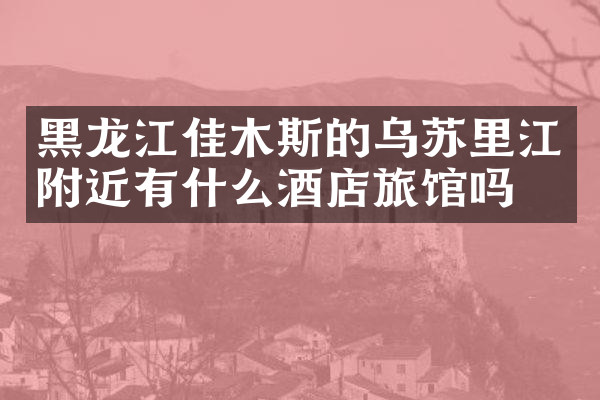 黑龙江佳木斯的乌苏里江附近有什么酒店旅馆吗