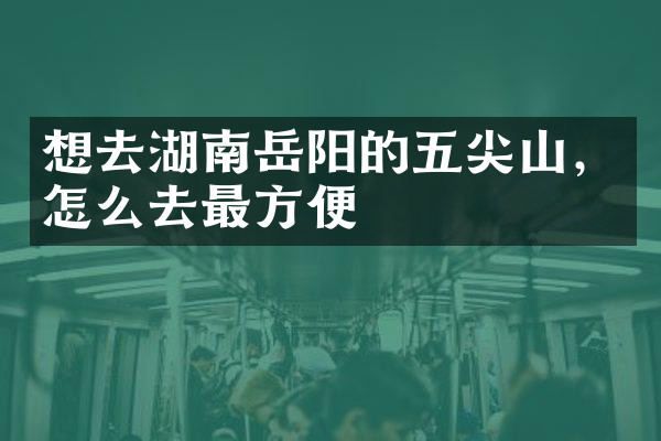 想去湖南岳阳的五尖山，怎么去最方便