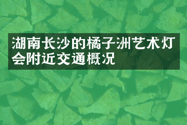 湖南长沙的橘子洲艺术灯会附近交通概况