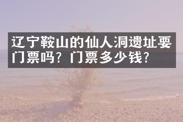 辽宁鞍山的仙人洞遗址要门票吗？门票多少钱？