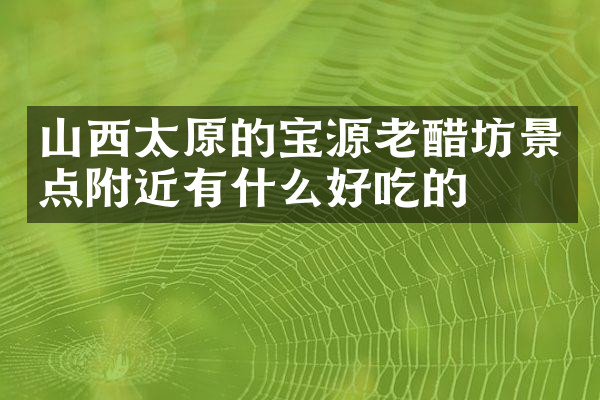 山西太原的宝源老醋坊景点附近有什么好吃的
