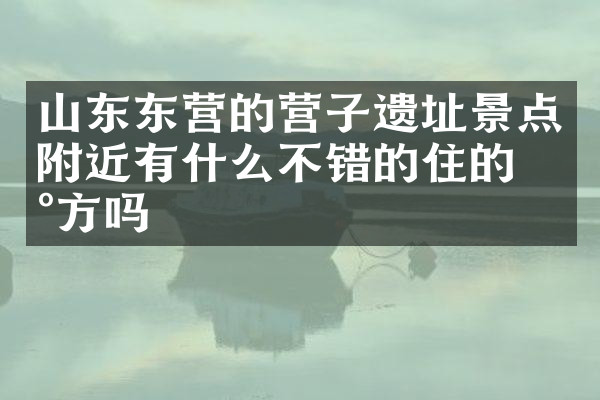 山东东营的营子遗址景点附近有什么不错的住的地方吗