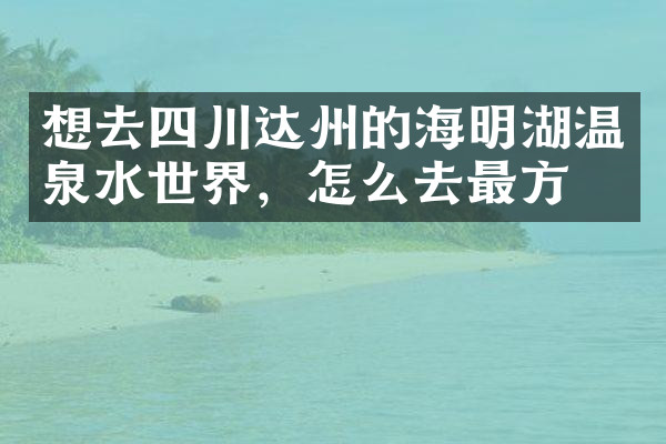 想去四川达州的海明湖温泉水世界，怎么去最方便