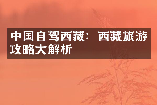 中国自驾西藏：西藏旅游攻略大解析