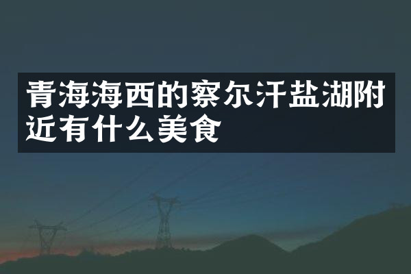 青海海西的察尔汗盐湖附近有什么美食