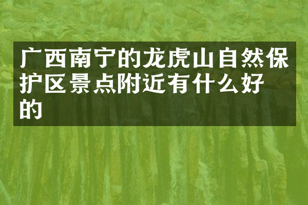 广西南宁的龙虎山自然保护区景点附近有什么好吃的