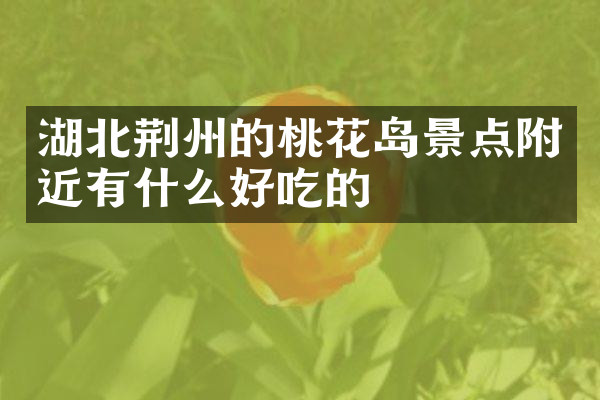 湖北荆州的桃花岛景点附近有什么好吃的
