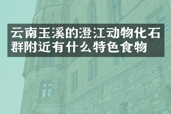 云南玉溪的澄江动物化石群附近有什么特色食物吗