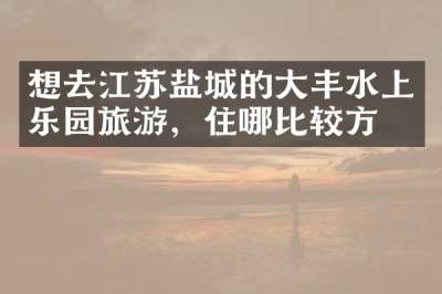 想去江苏盐城的大丰水上乐园旅游，住哪比较方便