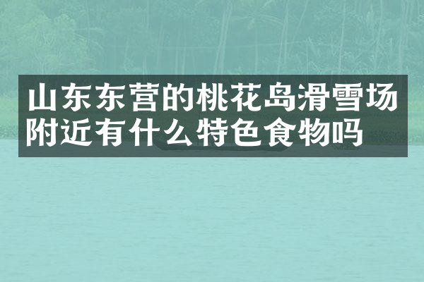 山东东营的桃花岛滑雪场附近有什么特色食物吗