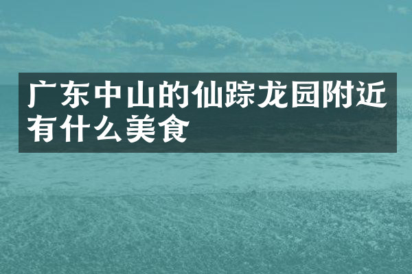 广东中山的仙踪龙园附近有什么美食