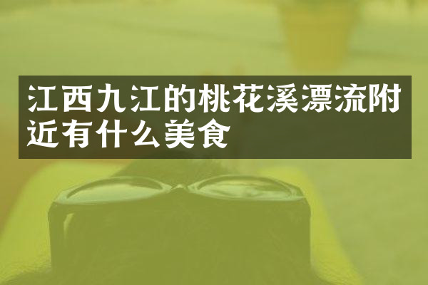 江西九江的桃花溪漂流附近有什么美食