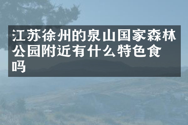 江苏徐州的泉山国家森林公园附近有什么特色食物吗