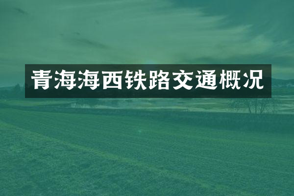 青海海西铁路交通概况