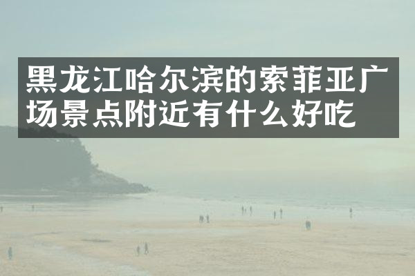 黑龙江哈尔滨的索菲亚广场景点附近有什么好吃的