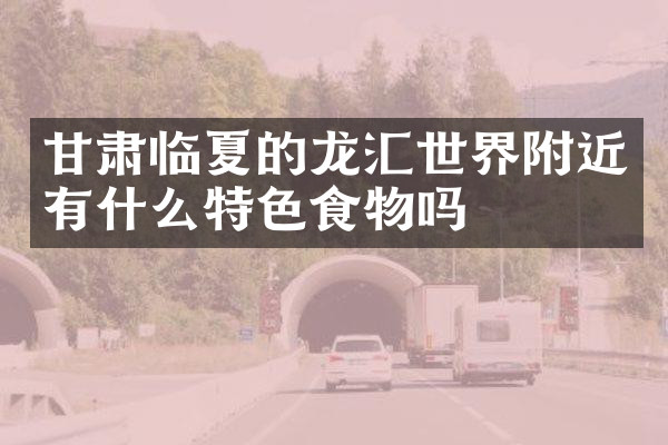 甘肃临夏的龙汇世界附近有什么特色食物吗