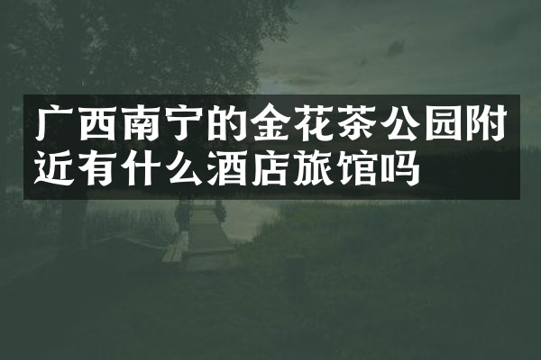 广西南宁的金花茶公园附近有什么酒店旅馆吗