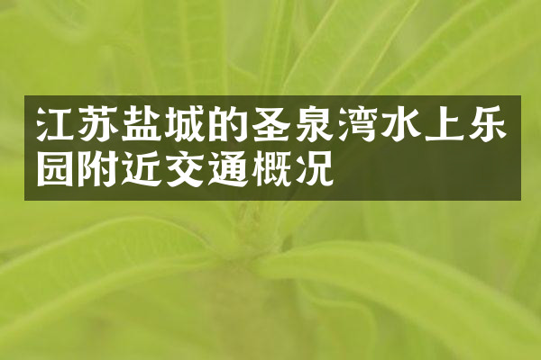 江苏盐城的圣泉湾水上乐园附近交通概况